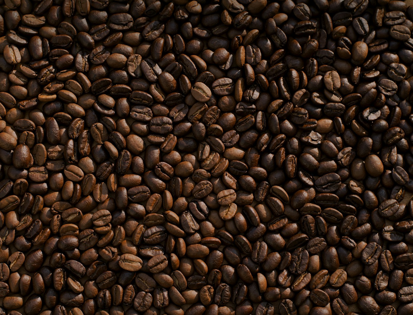 Green coffee beans in a weigh tray